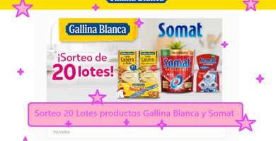 Sorteo 20 Lotes productos GALLINA BLANCA y SOMAT