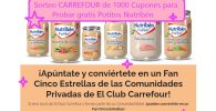 Sorteo CARREFOUR de 1000 Cupones para probar gratis potitos nutribén