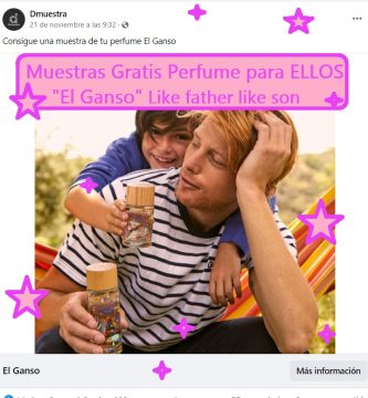 muestras gratis perfume para ellos el ganso