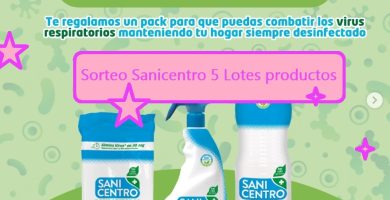 Sorteo Sanicentro 5 Lotes productos