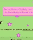 Secret Beauty Society busca 20 chicas para probar gratis intimate cleansing gel