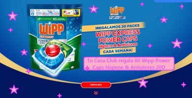 Tu Casa Club regala 80 Wipp Power Caps Higiene & Antiolores 20D