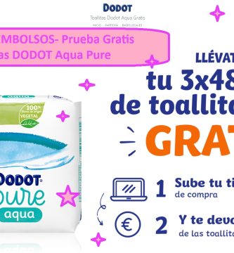 22.000 REEMBOLSOS- Prueba Gratis Toallitas DODOT Aqua Pure