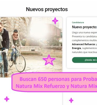 Buscan 650 personas para Probar Gratis Natura Mix Refuerzo y Natura Mix Energía