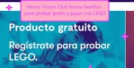 Home Tester Club busca familias para probar gratis y jugar con LEGO
