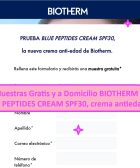 Muestras Gratis y a domicilio DIOTHERM BLUE PEPTIDES CREAM SPF30