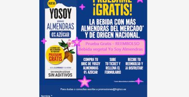 Prueba Gratis - REEMBOLSO Bebida vegetal Yo Soy Almendras