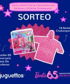 Sorteo JUGUETTOS de 4 Sets Barbie Casa Muñecas y 18 Barbie Chubasqueros