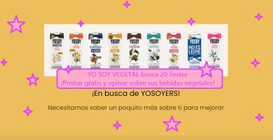 YO SOY VEGETAL busca 20 Tester para probar gratis y opinar sobre sus bebidas vegetales