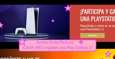sorteo sony pictures de 1 play station 5 cada mes