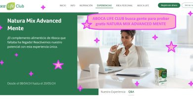 ABOCA LIFE CLUB busca gente para probar gratis NATURA MIX ADVANCED MENTE