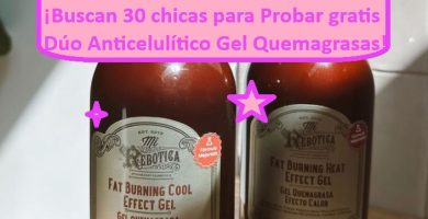 Beauty Tester MI REBOTICA probar gratis duo anticelulítico gel quemagrasas