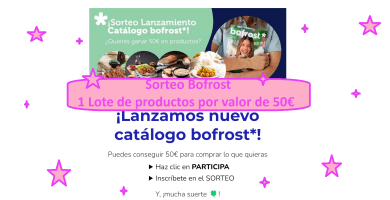 Sorteo Bofrost de 1 Lote de productos por valor de 50€