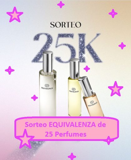 Sorteo EQUIVALENZA de 25 Perfumes