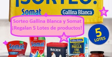 Sorteo Gallina Blanca y Somat ¡Regalan 5 Lotes de productos!