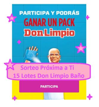 Sorteo Próxima a Ti de 15 Lotes Don Limpio Baño