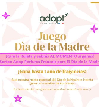 ¡Gira la Ruleta y sabrás AL MOMENTO si ganas! Sorteo Adop Perfums Francais para El Día de la Madre