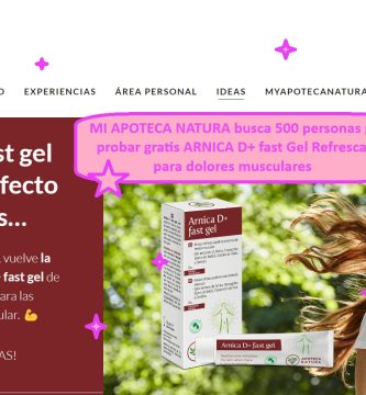 MI APOTECA NATURA busca 500 personas para PROBAR GRATIS ARNICA D Fast Gel Refrescante de absorción rápida para dolores musculares