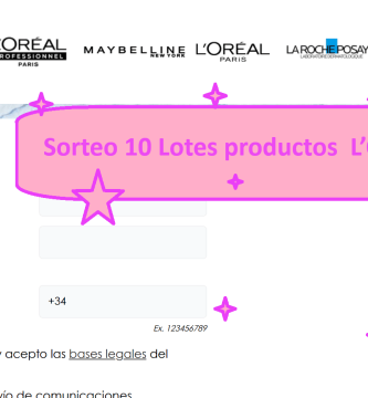 Sorteo 10 Lotes productos L’Oréal