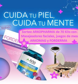 Sorteo ARKOPHARMA de 70 Kits con 2 Masajeadores faciales, juegos de mesa, FORDERMA Y ARKOMAG