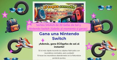 Sorteo SIGAUS de 20 Gafas de Sol y una nintendo switch