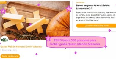TRND busca 550 personas para probar gratis queso mahón menorca