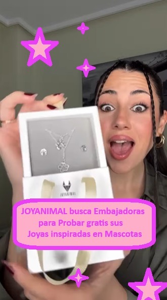 JOYANIMAL busca Embajadoras para probar gratis sus joyas inspiradas en mascotas