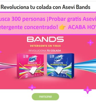 KUVUT busca 300 personas ¡Probar gratis Asevi Bands Active! Detergente concentrado en tiras
