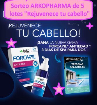 Sorteo ARKOPHARMA de 5 lotes "Rejuvenece tu cabello"