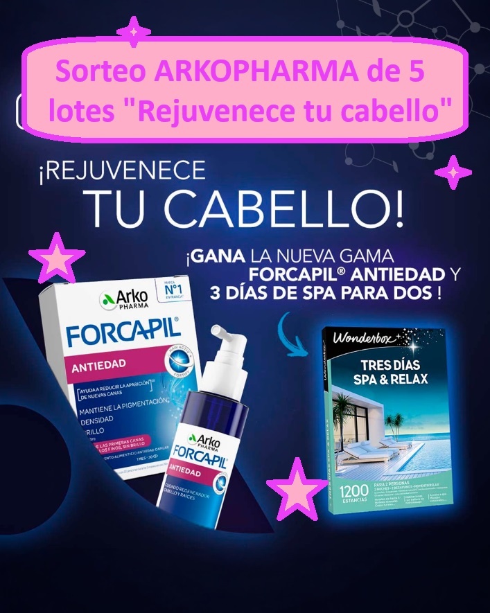Sorteo ARKOPHARMA de 5 lotes "Rejuvenece tu cabello"