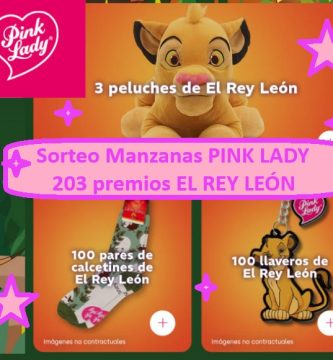 Sorteo Manzanas PINK LADY de 203 premios EL REY LEÓN