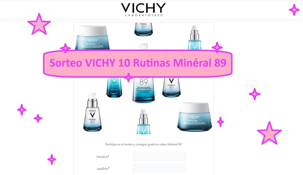 Sorteo VICHY de 10 rutinas minéral 89