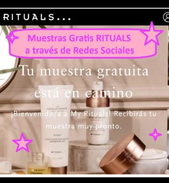 Muestras Gratis RITUALS a través de Redes Sociales.