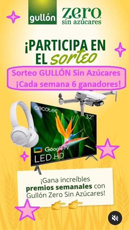 Sorteo GULLÓN Sin Azúcares