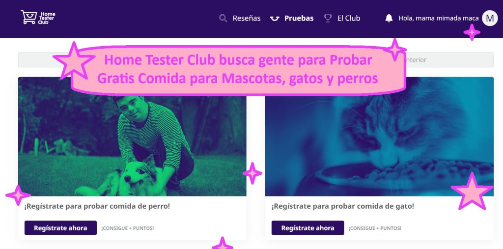 Home Tester Club busca gente para Probar comida para mascotas, gatos y perros