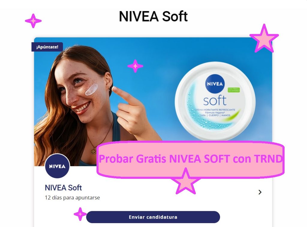 Probar Gratis NIVEA SOFT con TRND
