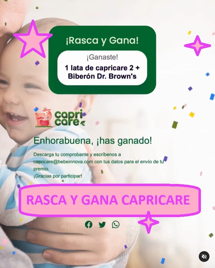 RASCA Y GANA CAPRICARE Leche de cabra suave y digestiva para bebés
