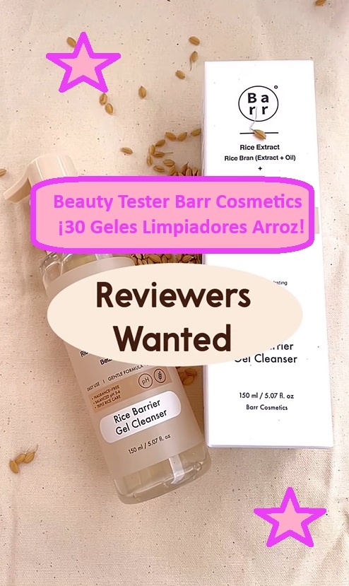 Beauty Tester Barr Cosmetics ¡30 Geles Limpiadpres Arroz!