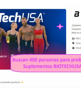 Buscan 400 personas para probar gratis BioTechUSA