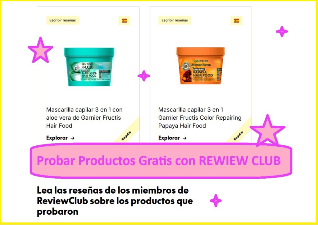 Probar Productos Gratis con REWIEW CLUB