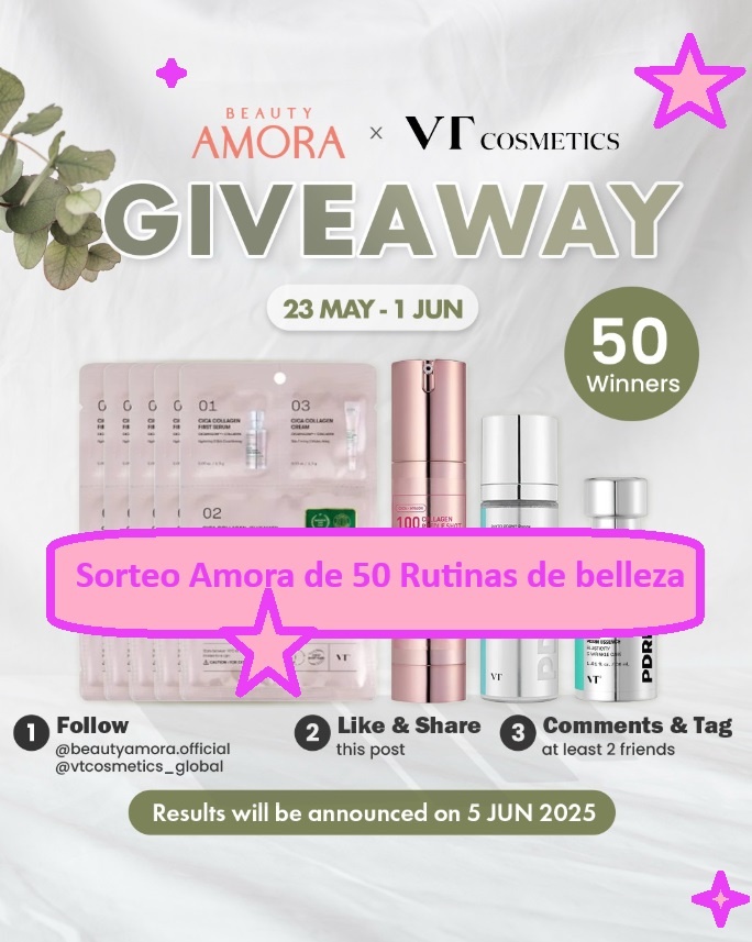 Sorteo Amora de 50 Rutinas de belleza