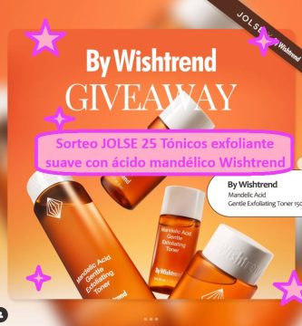 Sorteo JOLSE 25 Tónicos exfoliante suave con ácido mandélico Wishtrend