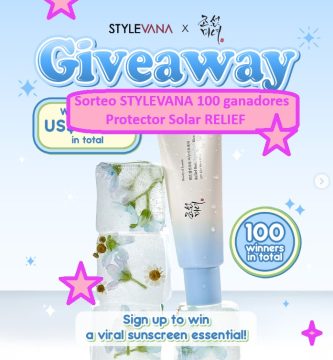 Sorteo STYLEVANA 100 ganadores Protector Solar RELIEF
