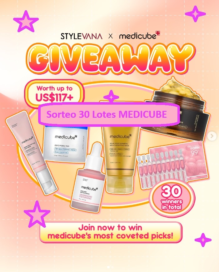 Sorteo STYLEVANA de 30 Lotes MEDICUBE belleza