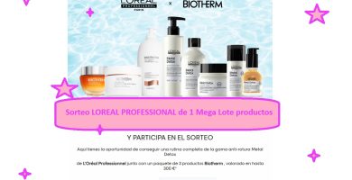Sorteo LOREAL PROFESSIONAL de 1 Mega Lote productos