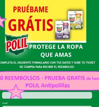 3.000 REEMBOLSOS - PRUEBA GRATIS de hasta 10€ POLIL Antipolillas
