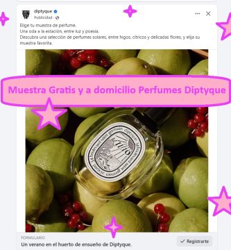 Muestra Gratis y a domicilio Perfumes Diptyque