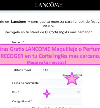 Muestras Gratis LANCOME Maquillaje o Perfume para RECOGER en Corte Inglés