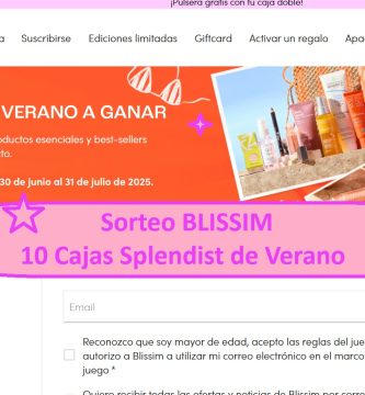 Sorteo BLISSIM de 10 cajas Splendist de verano