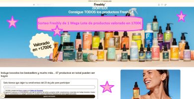 Sorteo Freshly de 1 Mega Lote de productos valorado en 1700€